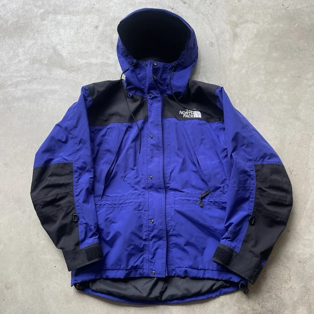 Vintage The North Face Gore Tex Mountain Jacket Blue Small Gorpcore Shell‎ Parka